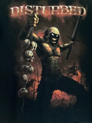 Y2K DISTURBED Band Tee T-shirt Men’s sz XL Bravado Big Print new NWOT - Image 1 of 2