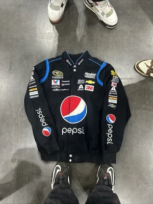 Chaqueta De Colección JH Design Jeff Gordon #24 Pepsi Racing NASCAR Race Para Hombre Pequeña Negra  Foto 1 de 4