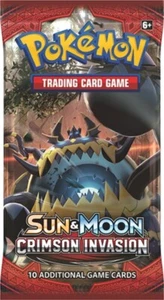 Pokémon JCC Sol y Luna Carmesí Invasión Booster Pack Bonificación Tarjeta Holofoil - Imagen 1 de 3