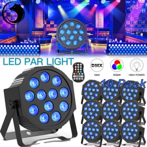 U`King RGBW 4 in 1 LED Par Light Battery 12LED Stage Lighting DMX DJ Disco Party - Picture 1 of 20