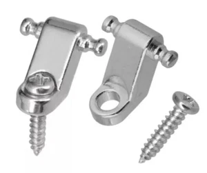 Chrome Guitar String Tree Retainer Guide for Fender Strat Tele - Picture 1 of 5