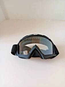 Snow Googles Plastic Lens Foam Plastic Frame Black New Unused Unbranded - Picture 1 of 3
