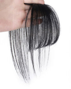 3D Neat Air Bangs Hair Topper Extension Cover Loss Hair One PieceFor Human Women