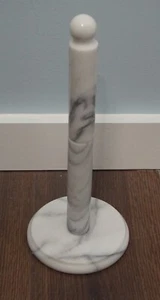 New! White Marble 3-Piece Vertical Paper Towel Holder by Danby Marble Company VT - Picture 1 of 8