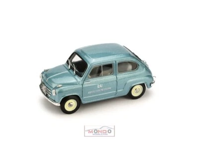 1:43 Brumm Fiat 600 Rai 1960 R483 Auto Diecast Modellino - Immagine 1 di 2
