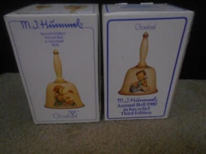 Juego de 2 campanas anuales Goebel Hummel 1979 1980 segundo tercero con cajas - Imagen 1 de 5