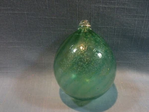 MUNDGEBLASENES SCHWERES KUNSTGLAS ORNAMENT, WIRBEL - Bild 1 von 6