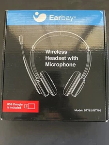 Earbay Bezprzewodowy zestaw słuchawkowy Bluetooth z mikrofonem i kluczem sprzętowym USB Lekki design - Zdjęcie 1 z 5