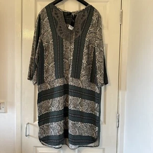nächste Größe 16 Kleid Eur 44 grau Mix neu mit Etikett Damen Damen  - Bild 1 von 9
