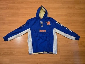 Mitchell & Ness Morgan St Bears HBCU Anorak Windbreaker Jacket Blue Size Large - Picture 1 of 4