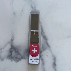 BANDA Sport Strap Silicone 22mm P400-22BR Brown  watch bands straps sales Deals - Picture 1 of 4