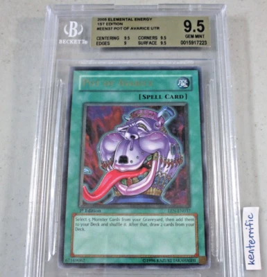 Pot of Avarice EEN-EN037 1st Edition Ultimate Rare BGS 9.5 YuGiOh English Gem - Image 1 of 4