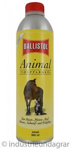 Ballistol Animal Tierpflege Öl Schweifpflege Fellpflege Huf- Pfotenpflege 500 ml