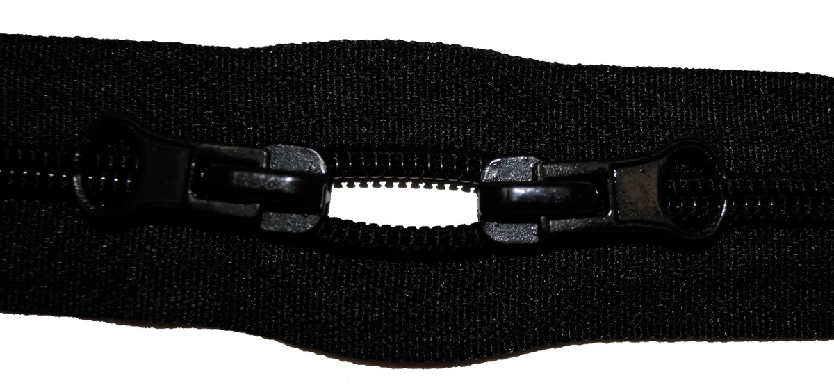 YaHoGa 2 Reißverschlüsse – 27,9 Cm, #5, Kunststoff, Geschlossenes Ende, Schwarz