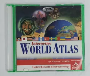 Interactive World Atlas CD-ROM Disc Only For Windows PC 3.1/95/98 Software - Picture 1 of 6