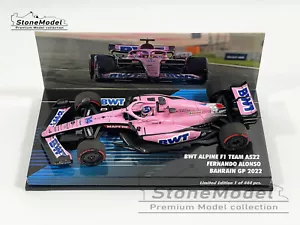 Alpine Renault BWT F1 A522 #14 Fernando Alonso Bahrain GP 2022 1:43 MINICHAMPS - Picture 1 of 8