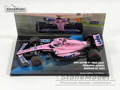 Alpine Renault BWT F1 A522 #14 Fernando Alonso Bahrain GP 2022 1:43 MINICHAMPS - Image 1 of 4