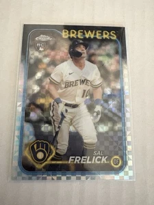 2024 Topps Chrome X Fractor Sal Frelick Rookie Card #34 Milwaukee Brewers - Picture 1 of 2
