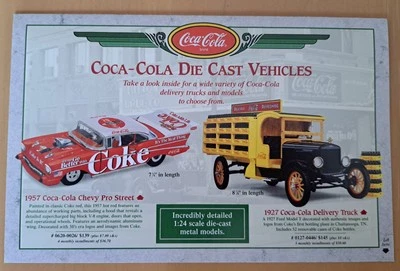 Danbury Mint 1/24 Scale Coca-Cola Coke 1957 Chevy Pro Street PAPER BROCHURE  - Image 1 of 4
