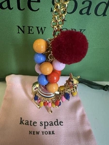 collana ciondolo lungo cammello cosa spezia kate spade new york nuova - Foto 1 di 17