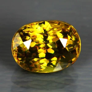 2.37 ct Beautiful Oval (8.55 x 6.50 mm) Afghanistan Multi Color Sphene Gemstone - Picture 1 of 3
