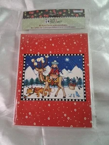 Mary Engelbreit 10 Blank 2007 Christmas Cards New - Picture 1 of 3