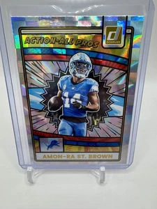 2025 Panini Donruss Amon Ra St Brown Action All Pros #AAP-AST Detriot Lions - Picture 1 of 2