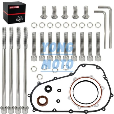 Primary Gasket Seals & Clutch Cover Bolts Kit for Harley Street Glide 2008-2016 - Image 1 of 4