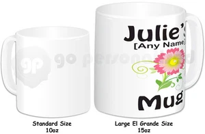 Personalisierter El Grande großer 15 Unzen Becher - Blumendesign - beliebiger Name - Bild 1 von 1