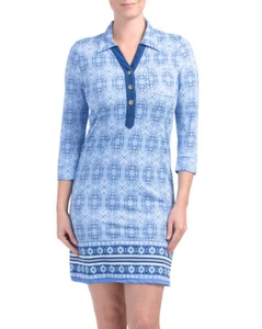 CABANA LIFE Sun Protective UV Resistant Moroccan Tile Camper Dress New w/tag - Picture 1 of 3