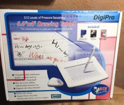 DigiPro WP5540 5"x4" USB Graphics Drawing Tablet & Cordless Pen New Sealed - Image 1 of 4