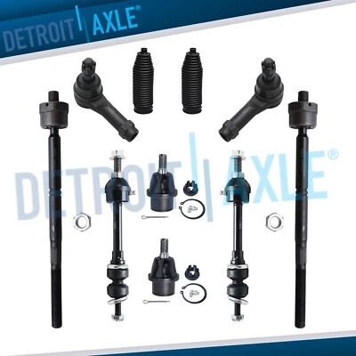 Rótulas inferiores delanteras de 10 piezas + varillas de amarre + barras estabilizadoras para 05-08 F-150 Mark LT 4x4 Foto 1 de 4