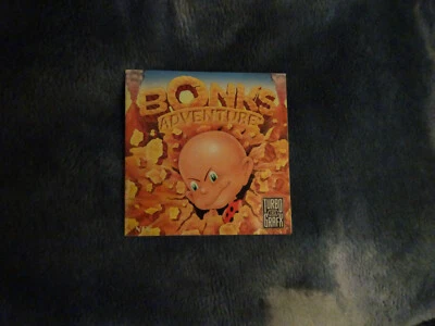 Bonk's Adventure Authentic Original TurboGrafx-16 Manual Only *Damage/tape - Image 1 of 4