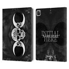 CUSTOM ALCHEMY GOTHIC NAME AND INITIAL LEATHER BOOK WALLET CASE FOR APPLE iPAD