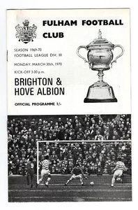 Fulham v Brighton – Division 3 – 30/3/1970 - Picture 1 of 1