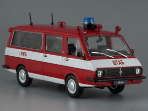 RAF-22034 Latvia Fire Service USSR 1974 Year 1/43 Scale Collectible Model Car