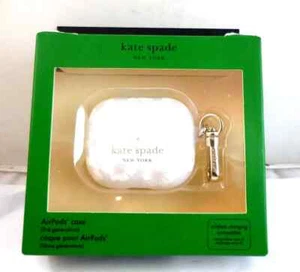 Kate Spade AirPods 3. Generation Case mit Clip - Pink Hollyhock Muster - Bild 1 von 2