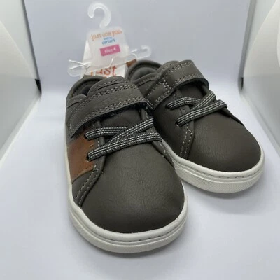 Carter's Just One You Daily Slip-On Shoes Gray/Brown for Baby Toddler Size 4 - Image 1 of 4