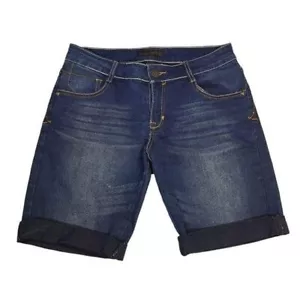 Vintage Southpole Denim Jean Co Damen Bündchen verblasste Waschung Bermuda Shorts Größe 9 - Bild 1 von 4