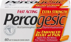 Percogesic Fast Acting Extra Strength Enhanced Pain Relief Coated Caplets 40 Ct - Picture 1 of 7