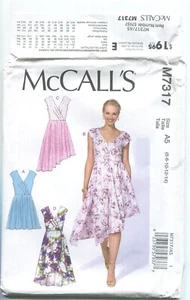 MCCALL'S M7317 MISSES'DRESSES CON VARIACIONES TALLA 6-14 SIN CORTAR 2016 - Imagen 1 de 3