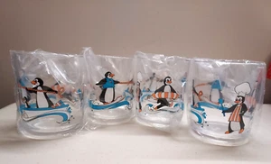 Avon Penguin Party Tumblers 14 oz. Set of 4 - Picture 1 of 2