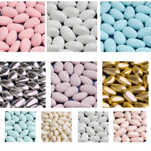 HIGH QUALITY ITALIAN LUXURY SUGARED ALMONDS WEDDING FAVOURS CHRISTENING - Picture 1 of 12