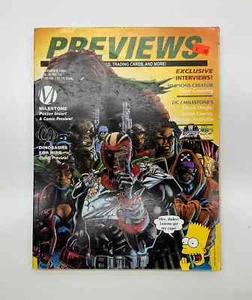 Previews Magazine Volume II # 12 Static Milestone 1992 Simpsons Book #75A - Picture 1 of 4