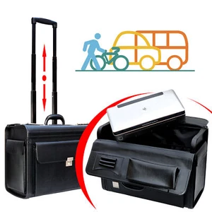 MONOLITH KOFFER REISEKOFFER FÜR NOTEBOOK UND DRUCKER GEEIGNET BLACK TROLLEY KD1 - Bild 1 von 1