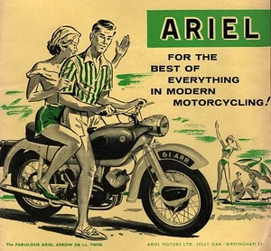 Motocicleta Ariel Arrow 250 1961 ""Lo mejor de todo"" anuncio original - Imagen 1 de 1