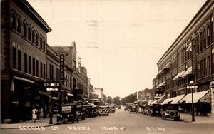 AK RPPC SECOND STREET PERRY IOWA - 1938 - Bild 1 von 2