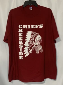 Vintage Creekside Chiefs Russell Athletic T Shirt Size XL Nublend Made In USA - Picture 1 of 5