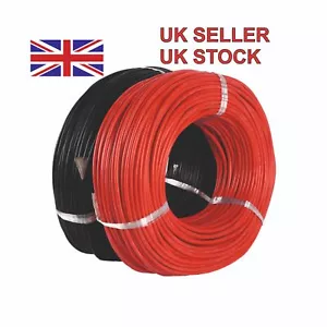 More details for silicone wire cable 12 awg 1 metre each red + black soft flexible high quality