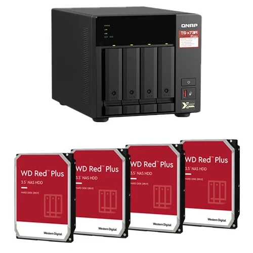QNAP TS-473A NAS: 8-64TB Customizable Storage Solution | 4-Bay Network Storage - Image 1 of 4